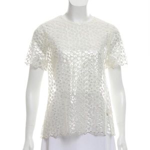 Kate Spade Sheer Lace Top